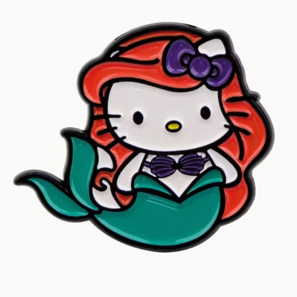 HELLO KITTY “Little Mermaid” Enamel Pin Brooch (NEW & SO CUTE!)